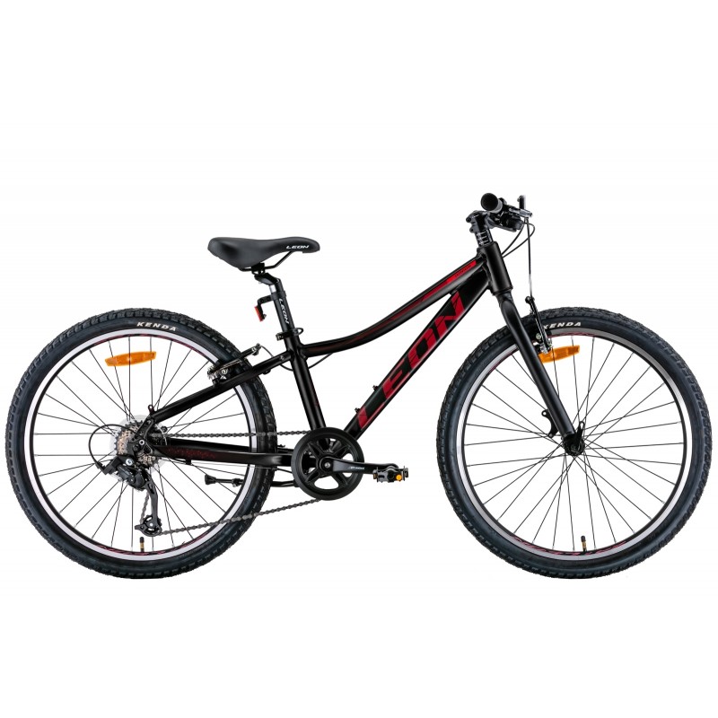 Велосипед 24" Leon JUNIOR Vbr 2022 (черный с красным (м))