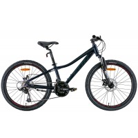 Велосипед 24" Leon JUNIOR AM DD 2022 (черный с хаки (м))