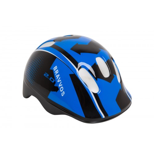 Шлем велосипедный HEL102 (черно-синий)