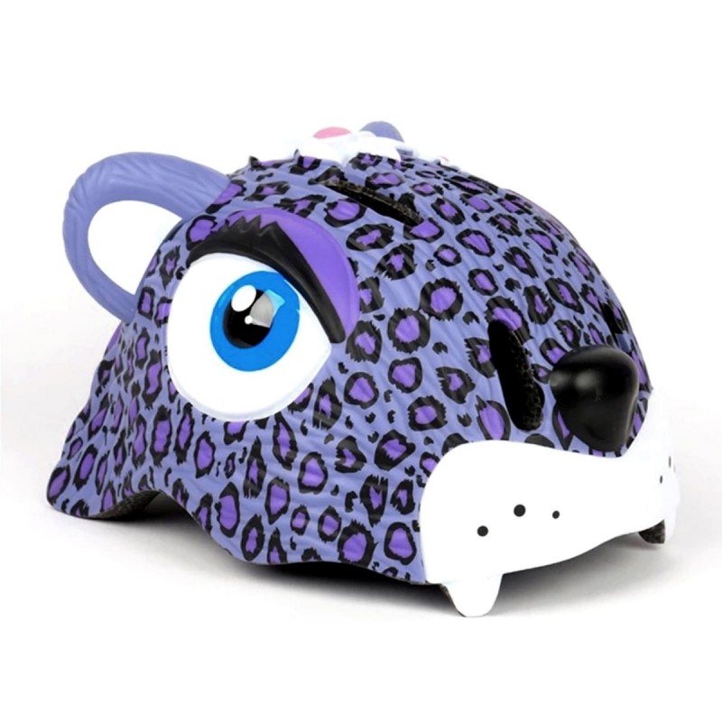 Шлем велосипедный Crazy Safety "Пурпурный леопард"