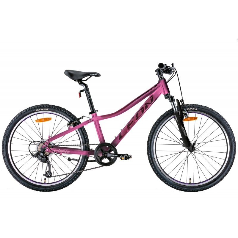 Велосипед 24" Leon JUNIOR AM Vbr 2022 (розовый с черным (м))