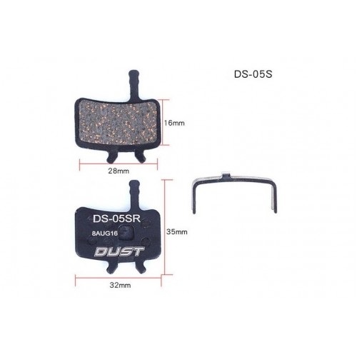 Колодки тормозные полуметалл disc DUST DS-05S AVID BB7，Juicy3/5/7