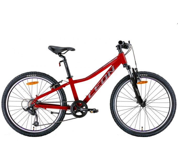 Велосипед 24" Leon JUNIOR AM Vbr 2022 (красный с серым)