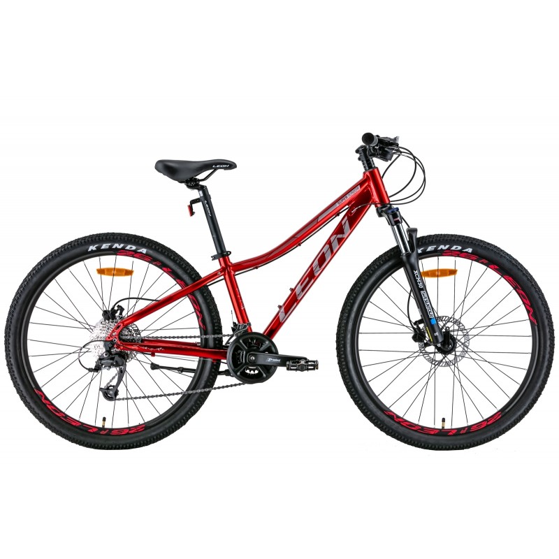 Велосипед 26" Leon SUPER JUNIOR ADVENT AM с лок. HDD 2022 (красный с серым)