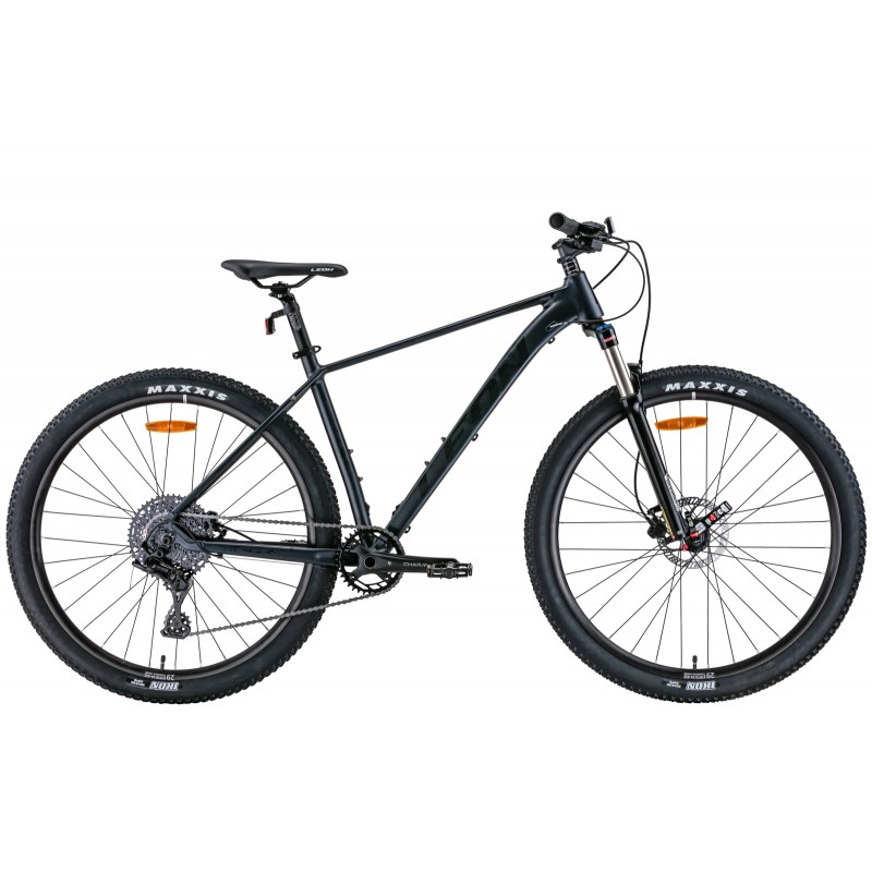 Велосипед 29" Leon TN-50 AM Hydraulic lock out HDD 2022 (серый с черным (м))