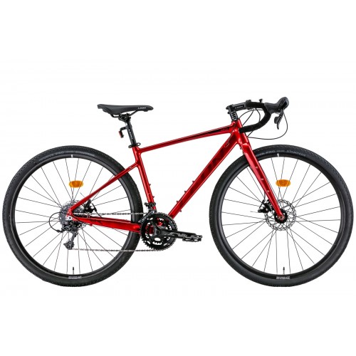 Велосипед 28" Leon GR-90 DD 2022 (красный с черным)