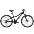 Велосипед 24" Leon JUNIOR AM Vbr 2022 (черный с хаки (м))