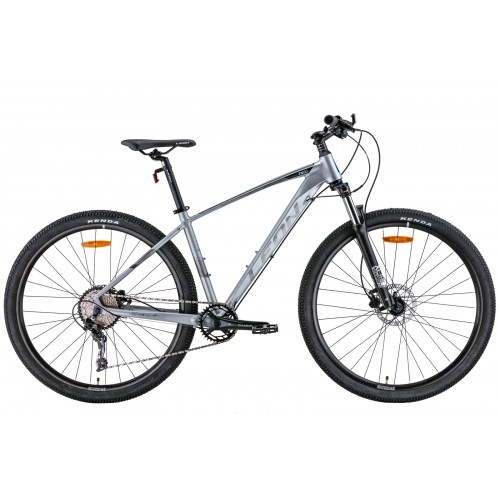 Велосипед 29" Leon TN-60 AM Hydraulic lock out HDD 2022 (серый с черным и синим (м))