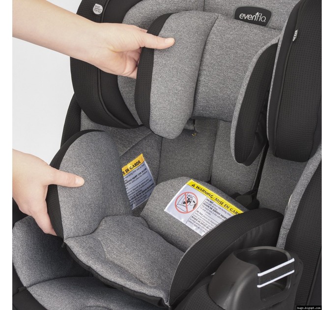 Evenflo® автокресло Symphony DLX (автодотяжка IsoFix) - Ashland gray (група від 2,2 до 49,8 кг)