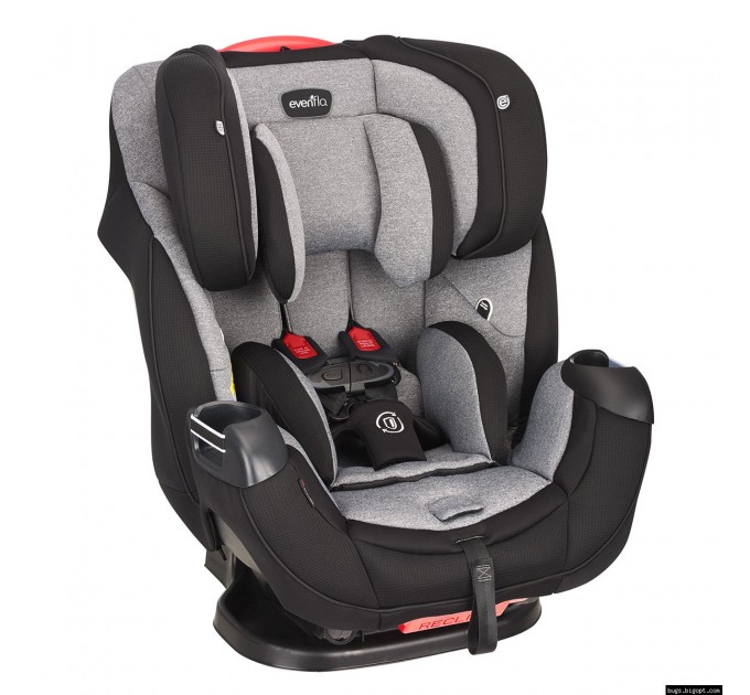 Evenflo® автокресло Symphony DLX (автодотяжка IsoFix) - Ashland gray (група від 2,2 до 49,8 кг)