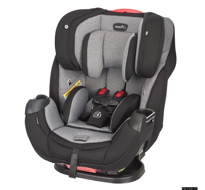 Evenflo® автокресло Symphony DLX (автодотяжка IsoFix) - Ashland gray (група від 2,2 до 49,8 кг)