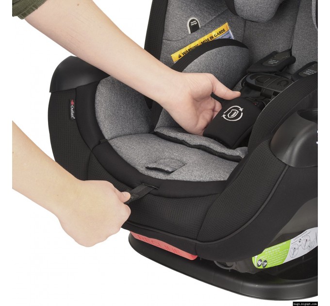 Evenflo® автокресло Symphony DLX (автодотяжка IsoFix) - Ashland gray (група від 2,2 до 49,8 кг)