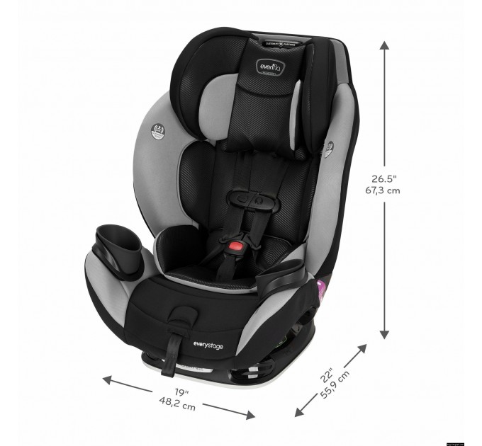 Evenflo автокрісло Everystage LX - Gamma (група від 1,8 до 54,4 кг)