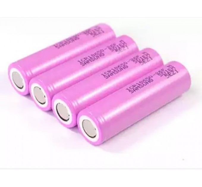 Акумулятор 18650 Li-Ion Samsung INR18650-26F, 2600mAh, 10A PINK