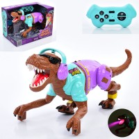 Динозавр 3731A дист.кер. (ІЧ), пара/дим, ходить, муз., світло, бат., кор., 28-19,5-17,5 см.