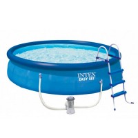 Басейн 26168 фільтр-насос, сходи, підстилка, тент, кор., 457-122 см.