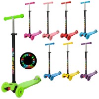 Самокат JR 3-003-A MAXI, колеса 3 шт. ПУ, 8 кольорів, кермо, підніжка, світло, кул., 32-13 см. Самокат JR 3-003-A MAXI, колеса 3 шт. ПУ, 8 кольорів, кермо, підніжка, світло, кул., 32-13 см.