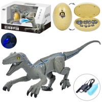 Динозавр K26 дист. кер. (ІЧ), акум., ходить, USB, пара, 2 кольори, муз., світло, кор., 39-24-19 см.