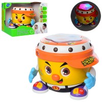 Барабан 6107 танцює, 3D регул. гучн., муз., світло, бат., кор., 25-21-20,5 см.