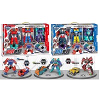 Трансформер 2277-A1 набір 3 шт., робот+машина, 2 кольори, кор., 49-32-8 см.