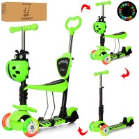 Самокат JR 3-026-C-GR MAXI,5в1(біговел),сталь+плас.,3кол.,2пер.ПУ120мм-світло,ПВХ100мм,кермо,зелений Самокат JR 3-026-C-GR MAXI,5в1(біговел),сталь+плас.,3кол.,2пер.ПУ120мм-світло,ПВХ100мм,кермо,зелений