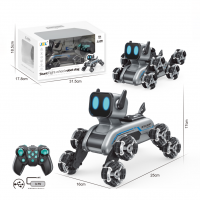 Тварина 2950 радіокер.2,4G,собака,акум.,колеса-ролики,їздить,танцює,USB,муз.,світло,кор.,32-18,5-19с