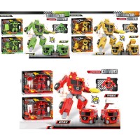 Конструктор 0812B-121-122-123 (72шт) на шурупах, 2в1(робот 15см+транспорт), 6 видів, в кор-ці, 29,5-22-7,5см