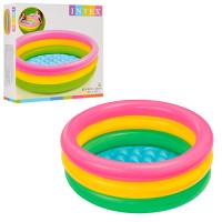 Басейн 58924 дитячий, 3 кільця, 86-25см., 56л., рем.запл., кор., 20,5-19,5-5,5см.