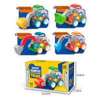 Будтехніка SR878-11 інерц., шестерні, дзвінок, 4 види (мікс кольорів),світло, кор.,15,5-9-7,5 см.