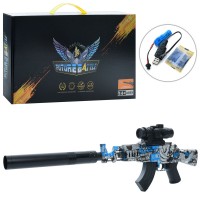 Автомат 588-2-3 акум., водяні кулі, приціл, USB, кор.,45-24,5-6,5 см.