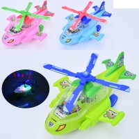 Гелікоптер XD-1C їздить, каталка на шнурі, мікс кольорів, муз., світло, бат., кул., 14-21,5-10 см.
