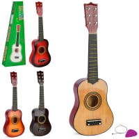 Гітара 404 струни 6 шт., медіатор, дерево, 4 кольори. кор., 54-20-6,5 см.