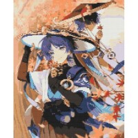 Алмазна мозаїка "Аніме. Геншин Імпакт Скарамуча" 40х50 см